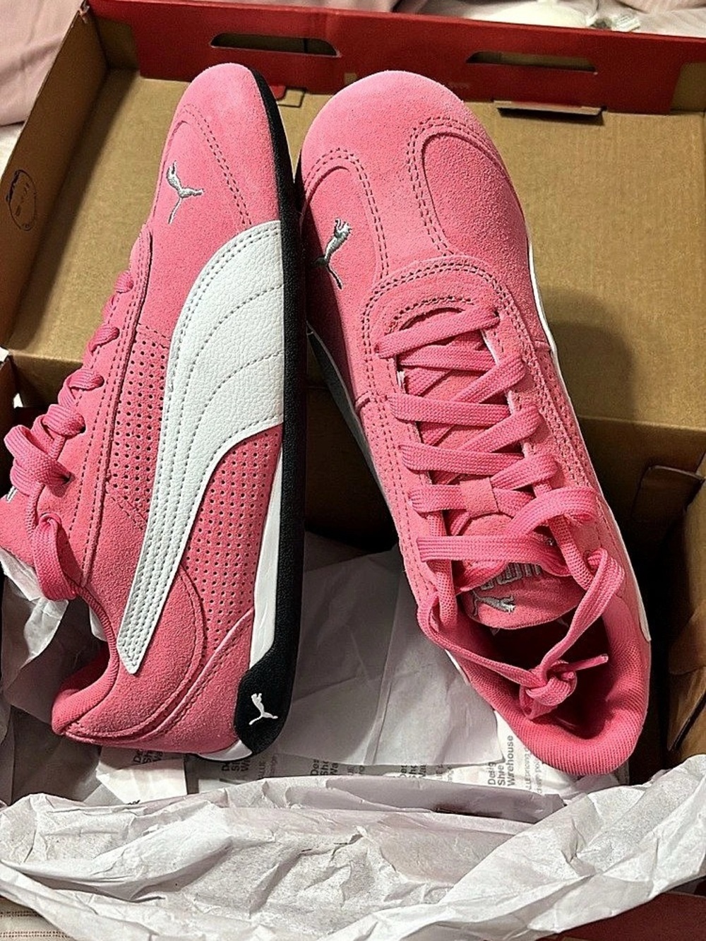Puma Pink & White Sneakers New